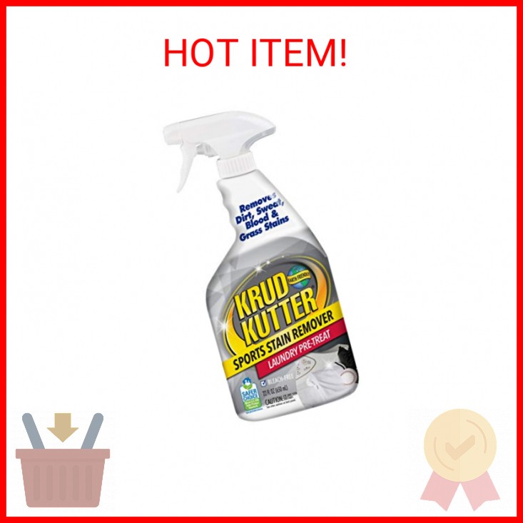 Krud Kutter 305473 Sports Stain Remover Laundry Pre-Treat, 22 oz, White