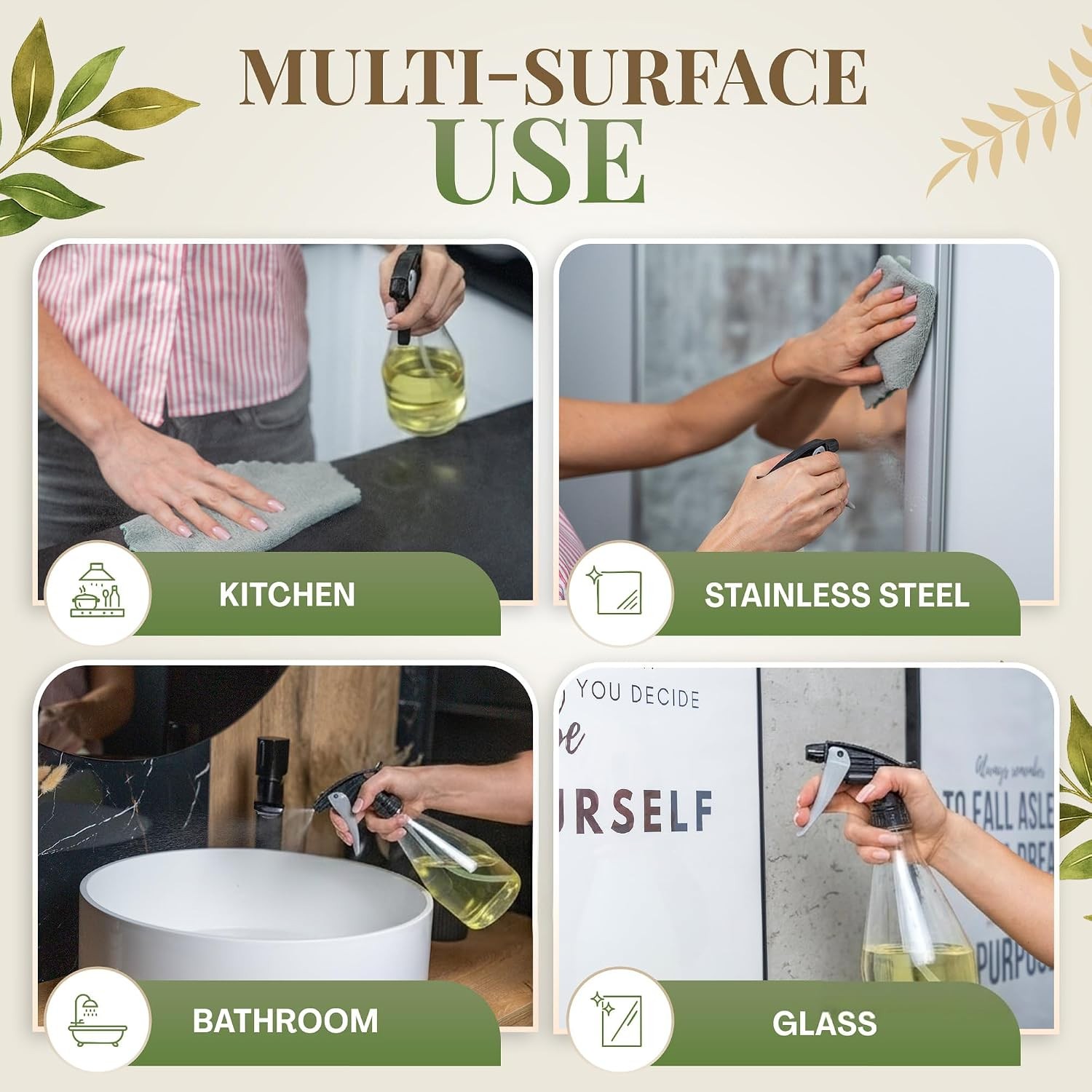 Cleaning Tablets for Spray Bottle Multi Surface Cleaner Refill Pods Eco Friendly