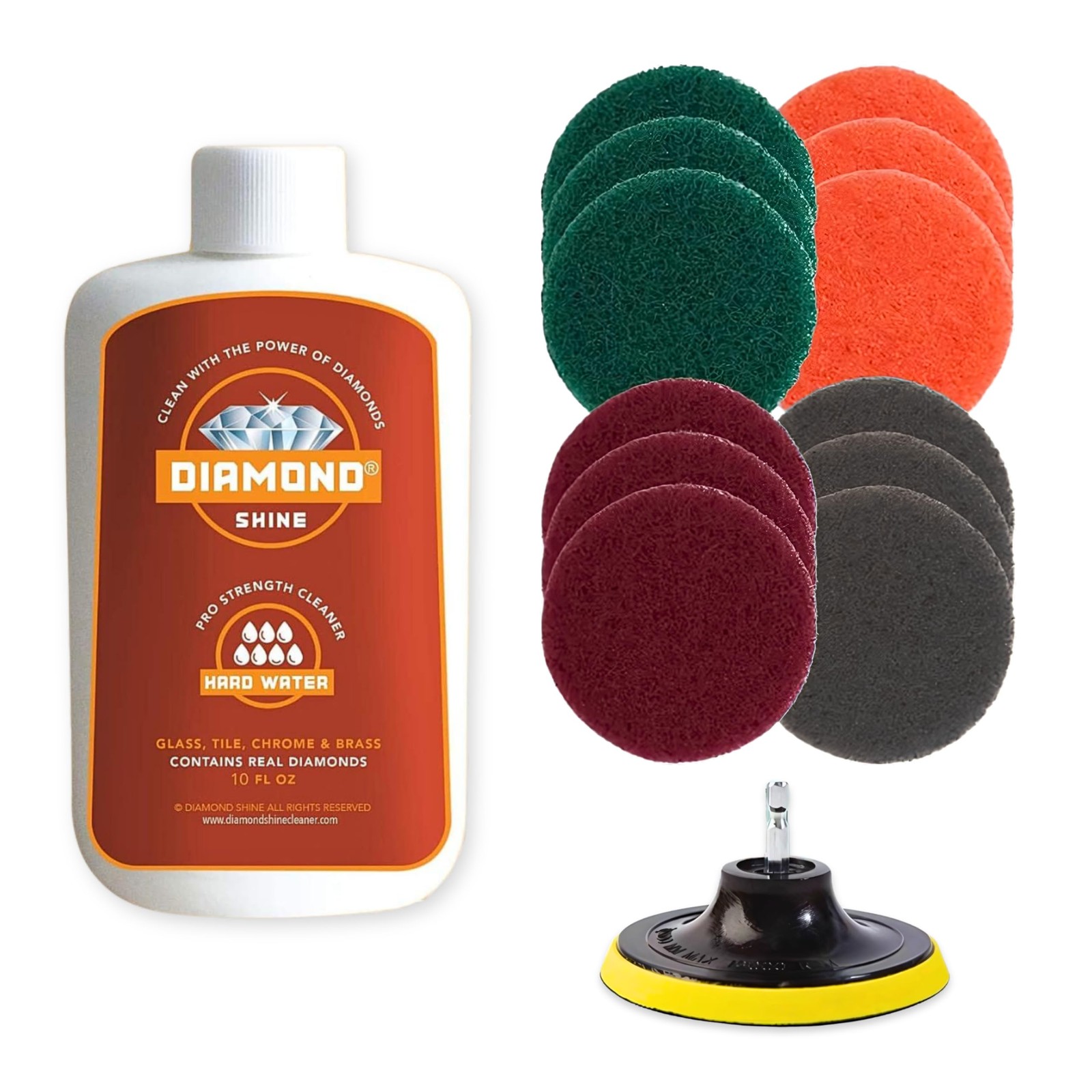 Hard Water Stain & Spot Remover 14Piece Ultimate Value Pack – Drill Brush Cle…