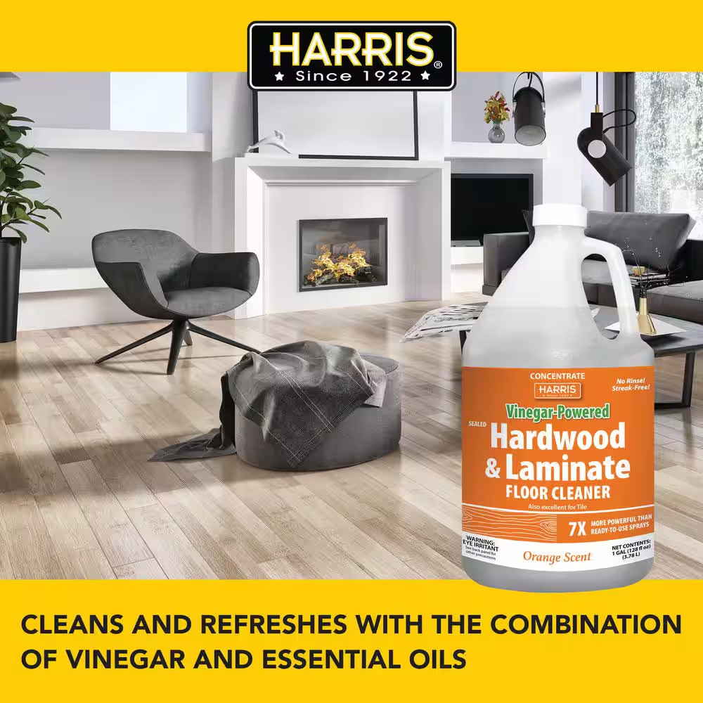 128 Oz. Vinegar-Powered Sealed Hardwood and Laminate Floor Cleaner with Orange S