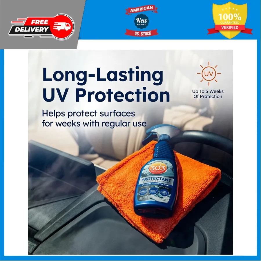 303 Automotive Protectant for Vinyl Plastic and Rubber 16 oz UV Protection
