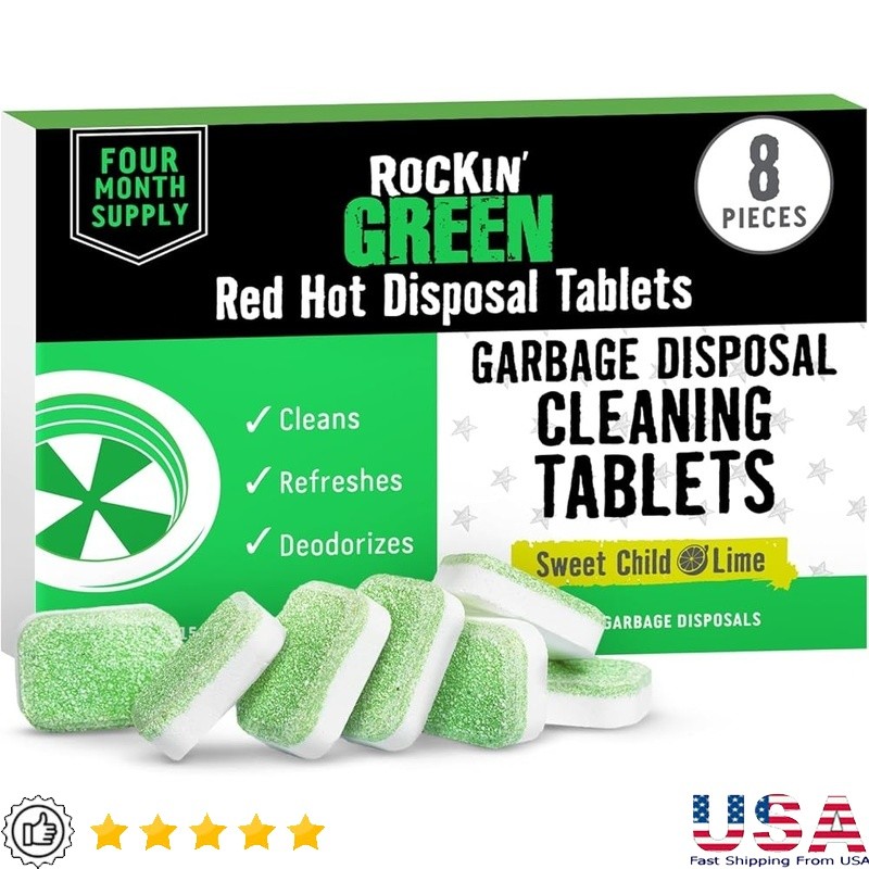 Garbage Disposal Cleaner Tablets Deep Clean Odor Eliminator Sink Freshener New
