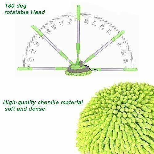 Adjustable Telescopic Car Wash Brush Kit Mop Long Handle Vehicle Cleaning Tool