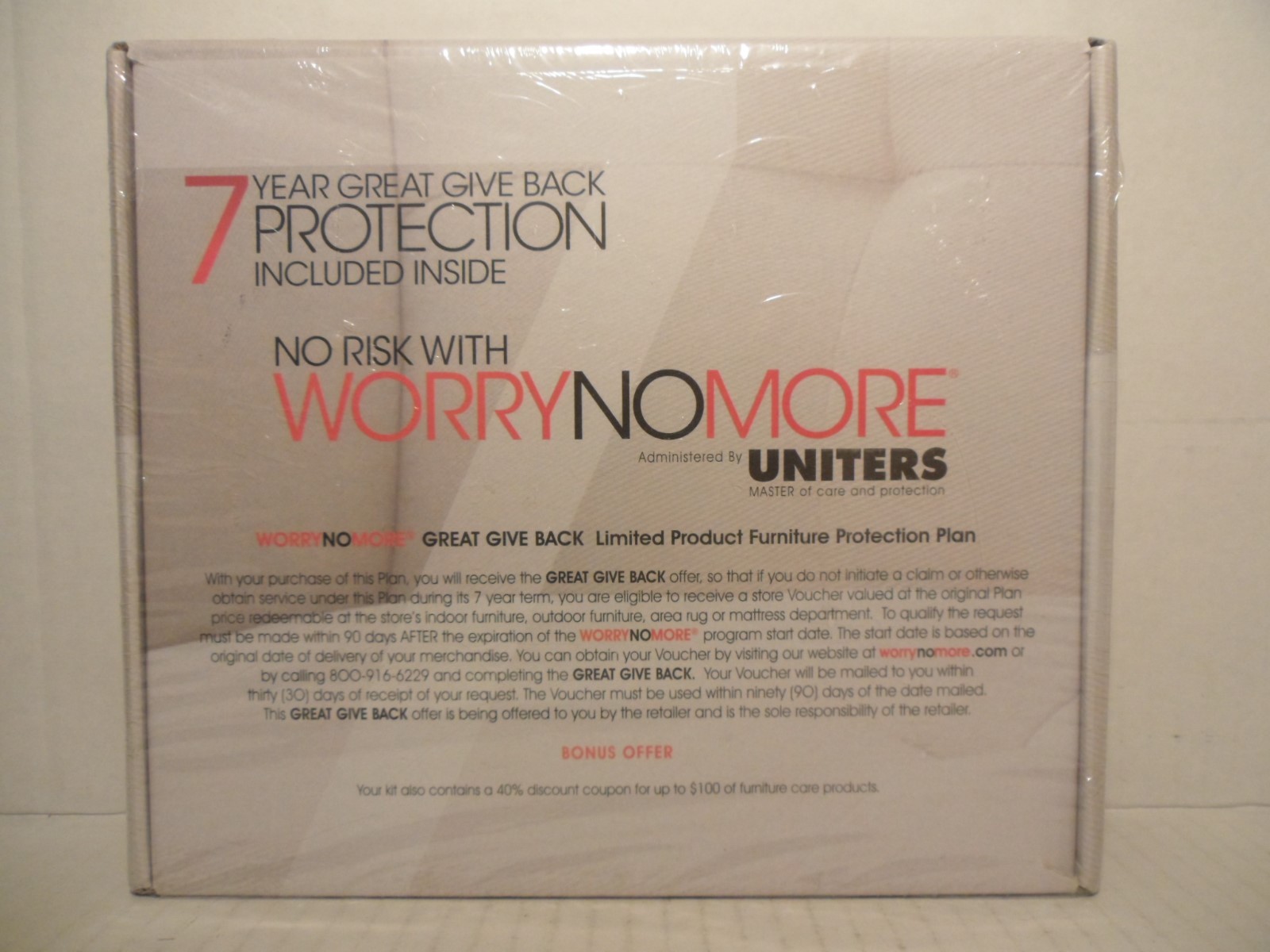 WorryNoMore Uniters Furniture Cleaning Protection Kit Leather Wood Polish New