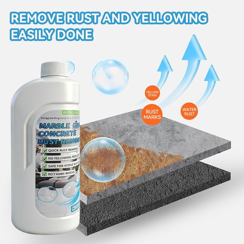 Rust Stain Remover Marble Cleaner Tile Rust Remover Granite Care Agent Stone Car