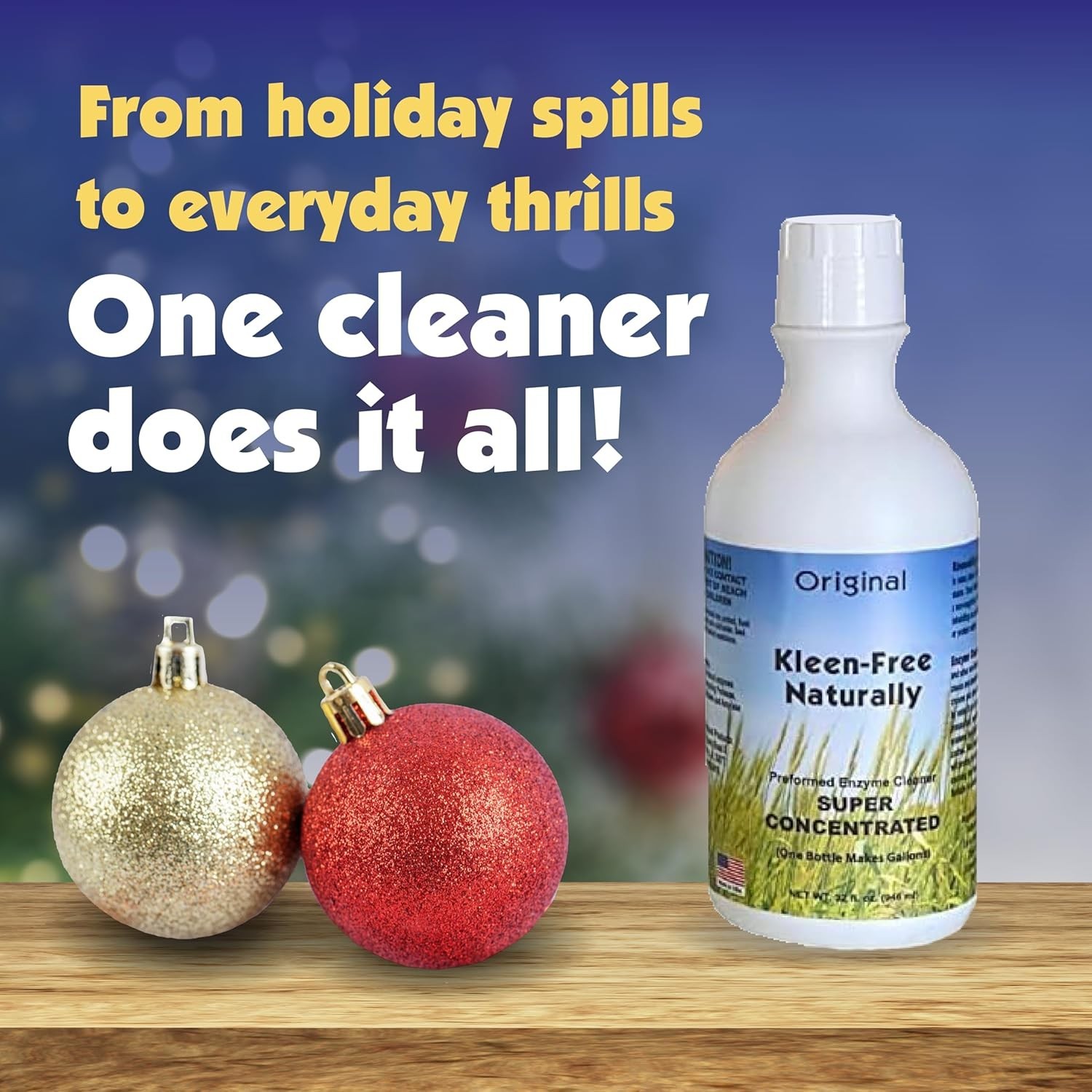 Naturally Enzyme Cleaner, Scent, 32oz – Concentrated, Multi-Purpose, Clean, …
