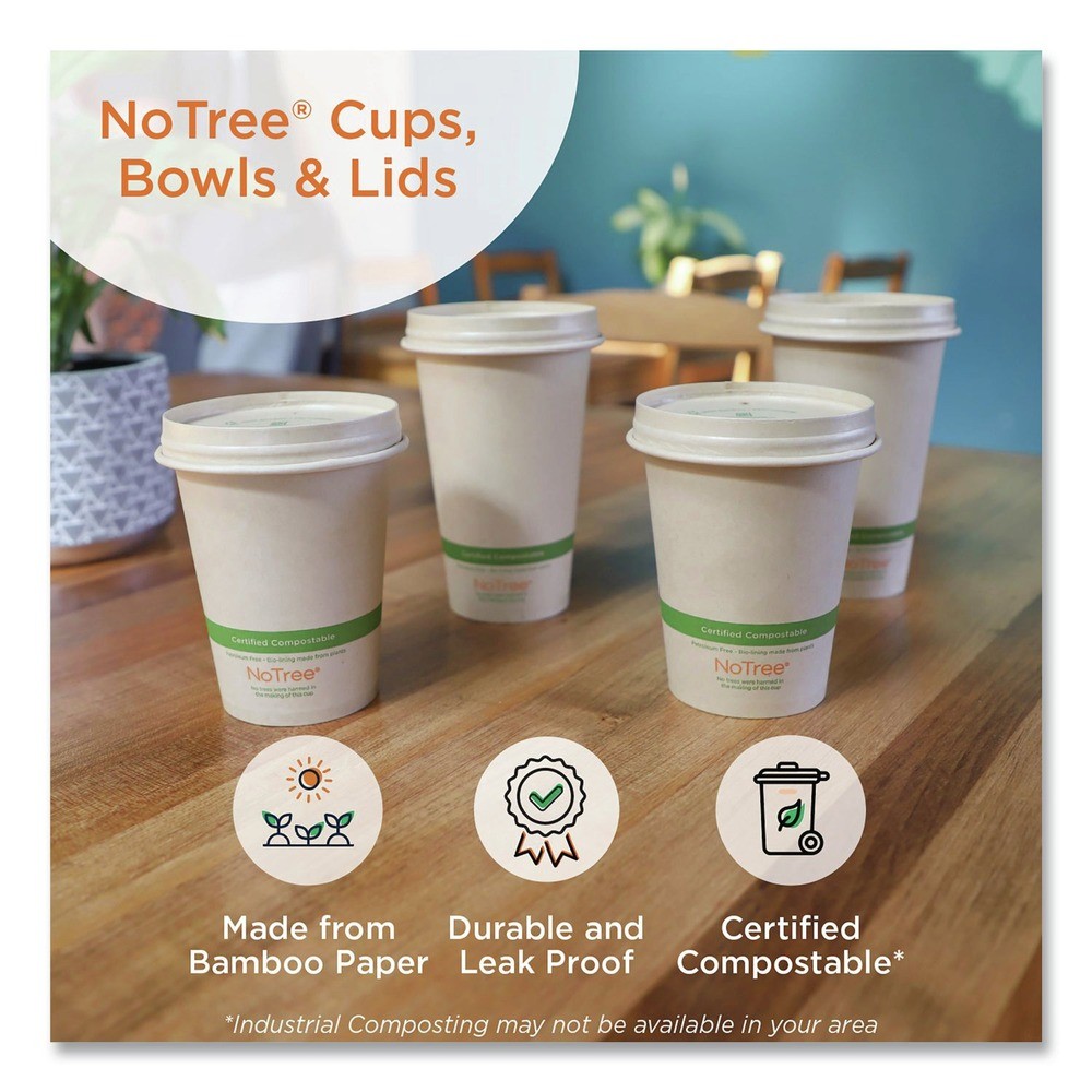 World Centric BONT32W 5.9″ dia x 3.1″h Sugarcane Paper Bowls – NTRL (300/CT) New