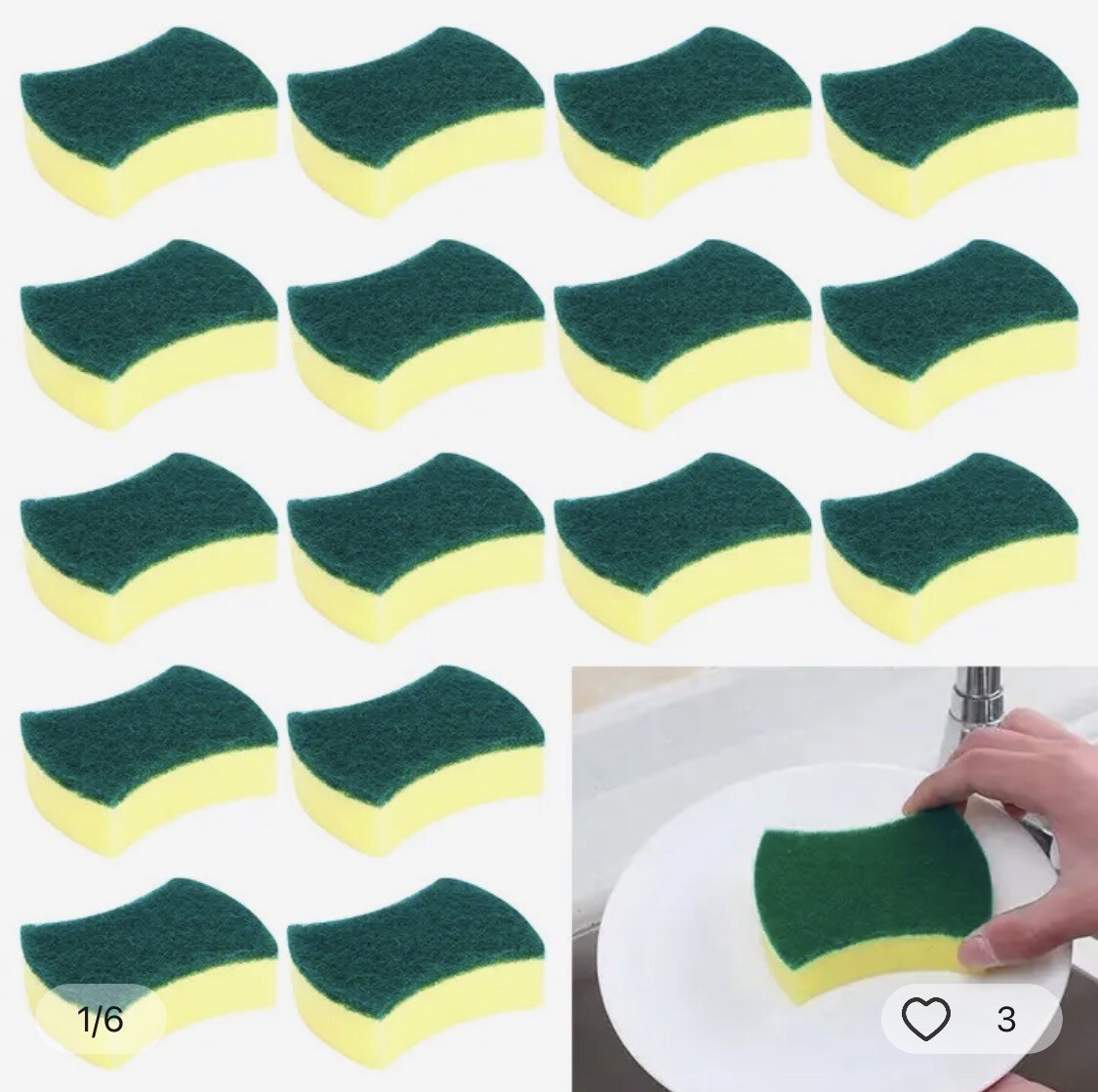 Cleaning Tools ￼ 20pcs Dishwashing Sponge Kitchen Nano Emery Magic Clean Rub