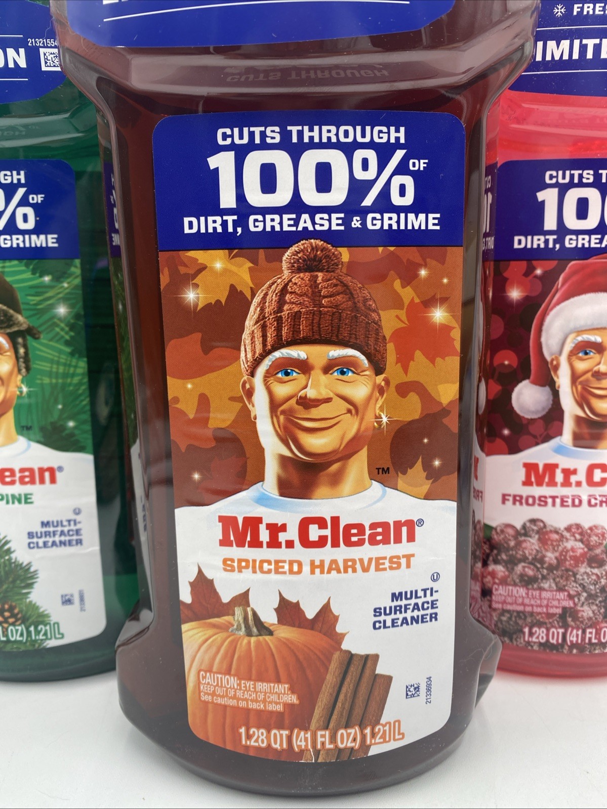 Mr. Clean Holiday Pack All Purpose Cleaner Spiced Harvest Cranberry Pine 41oz 🎃