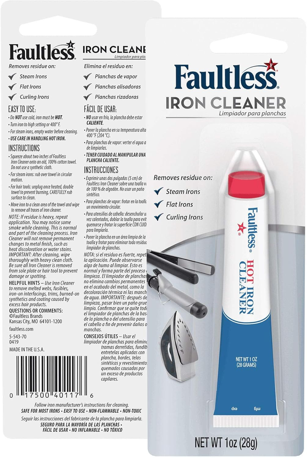 Faultless Starch 40110 Faultless Hot Iron Cleaner1oz (28 Grams)