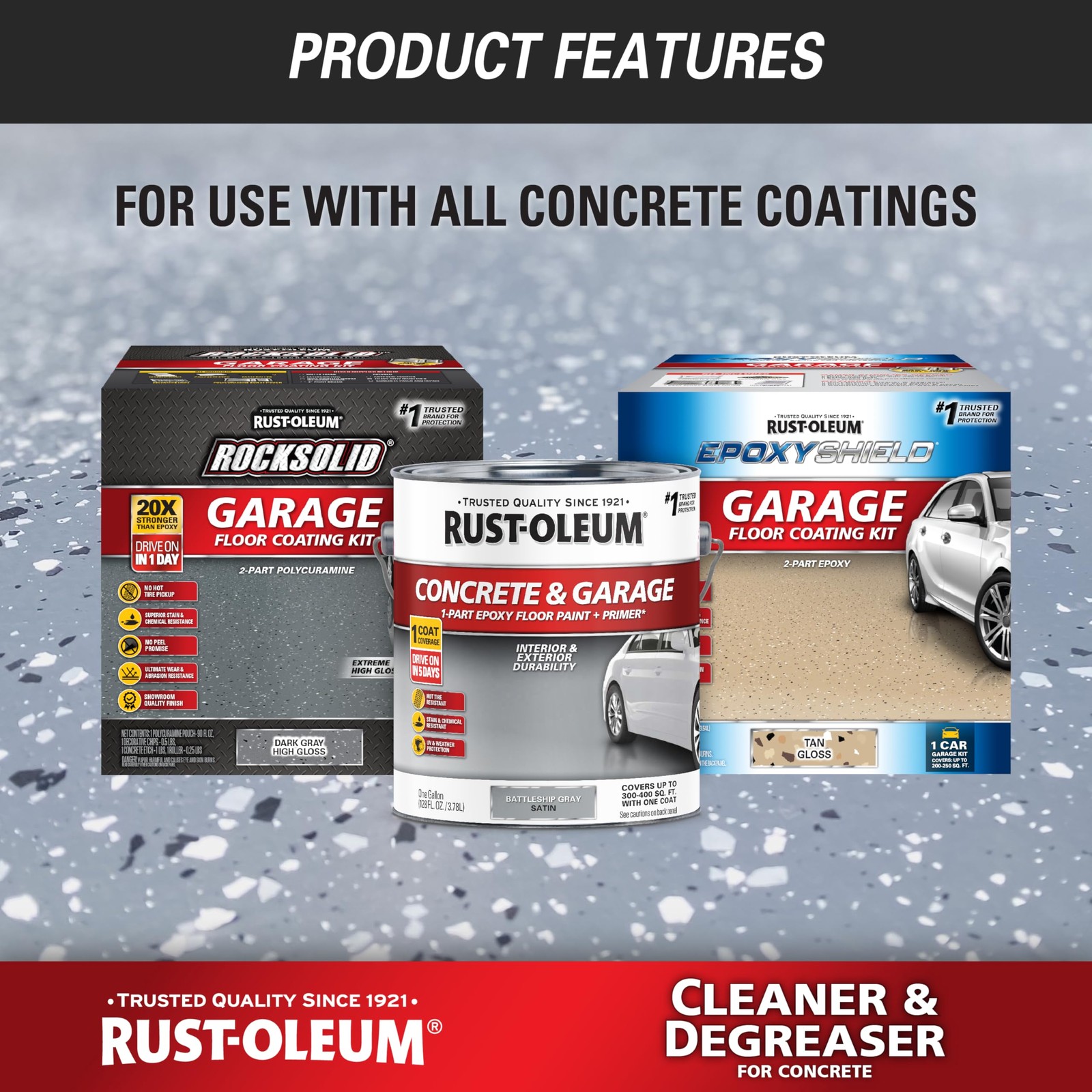 Rust-Oleum 301243 Cleaner and 128 Fl Oz (Pack of 1), & Degreaser