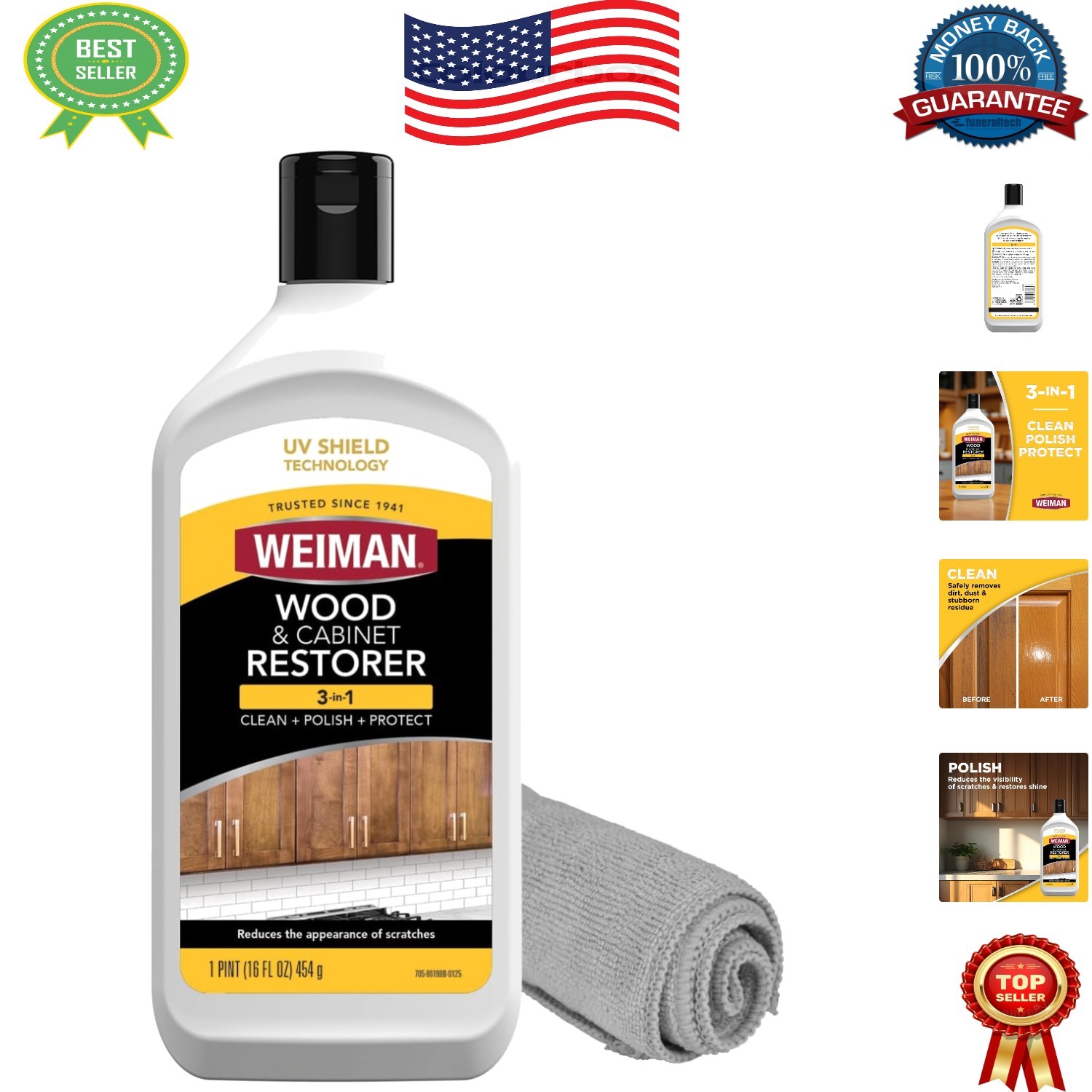 Restore & Protect All Wood Surfaces with 3-In-1 Cleaner and Polish Bundle