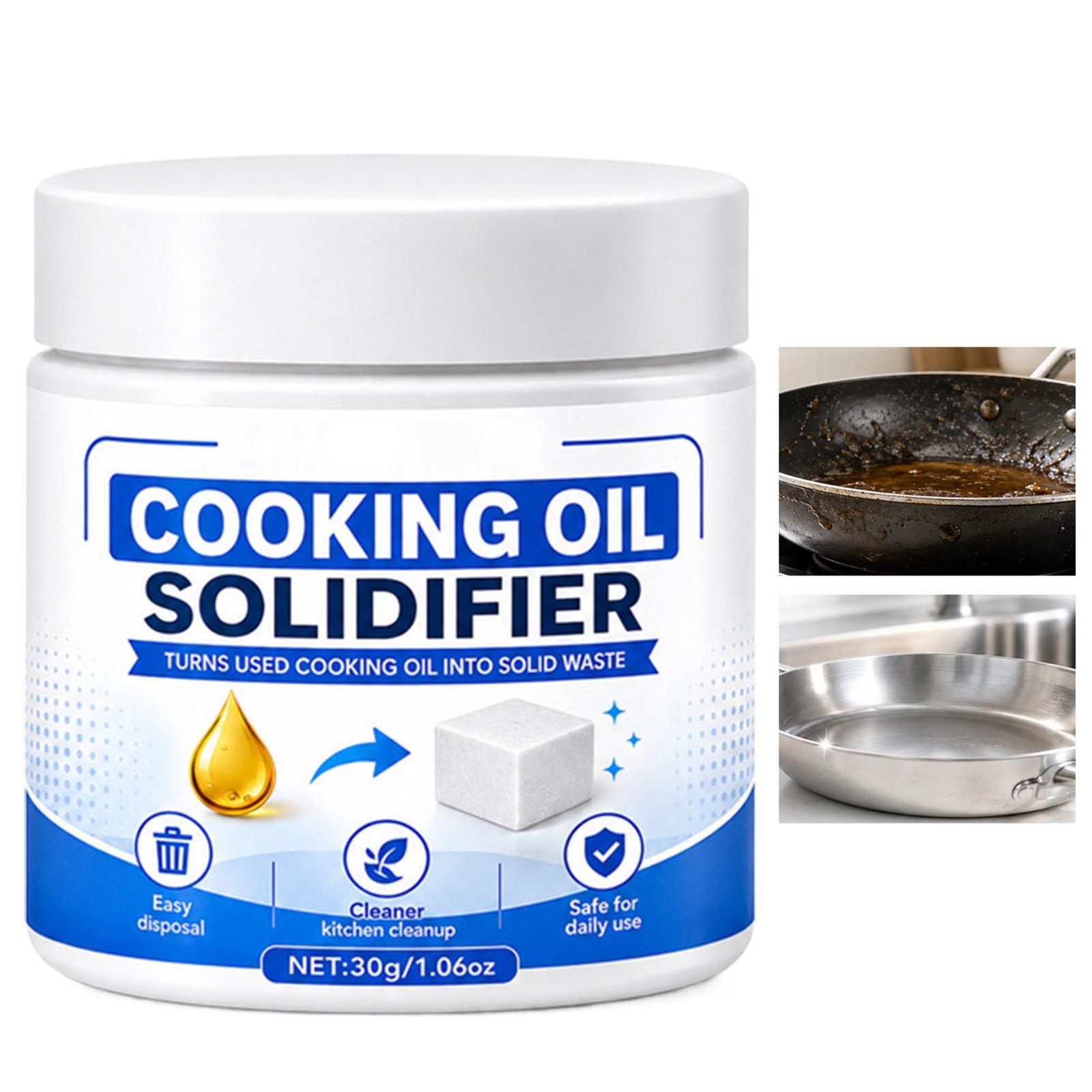 Instant Solidification Cooking Oil Solidifier, Cooking Oil Solidifier Powder, Gr