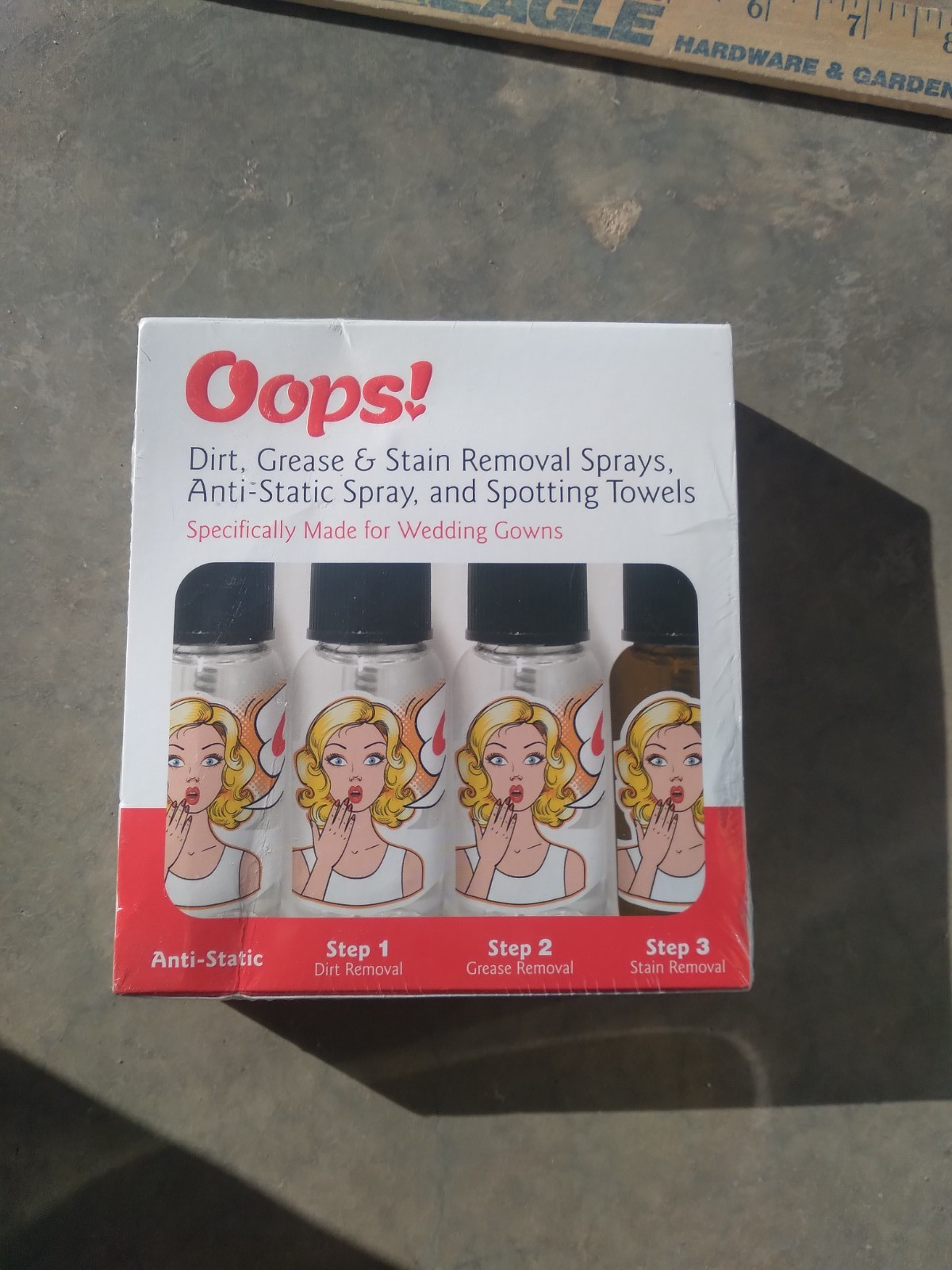 Oops! Dirt Grease & Stain Remover Spray for Wedding Gown + Spotting Towel
