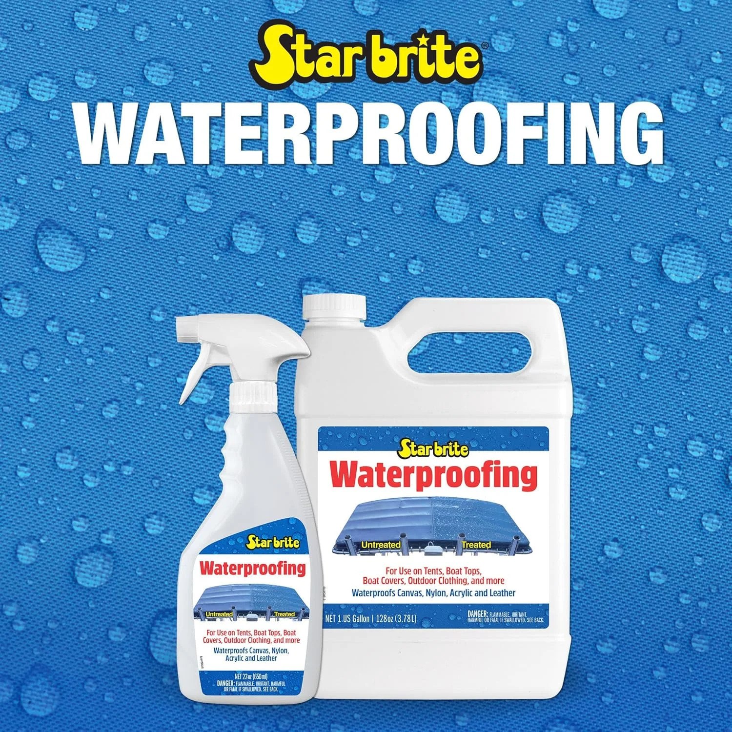 STAR BRITE Waterproofing Spray, Waterproofer + Stain Repellent + UV Protection f