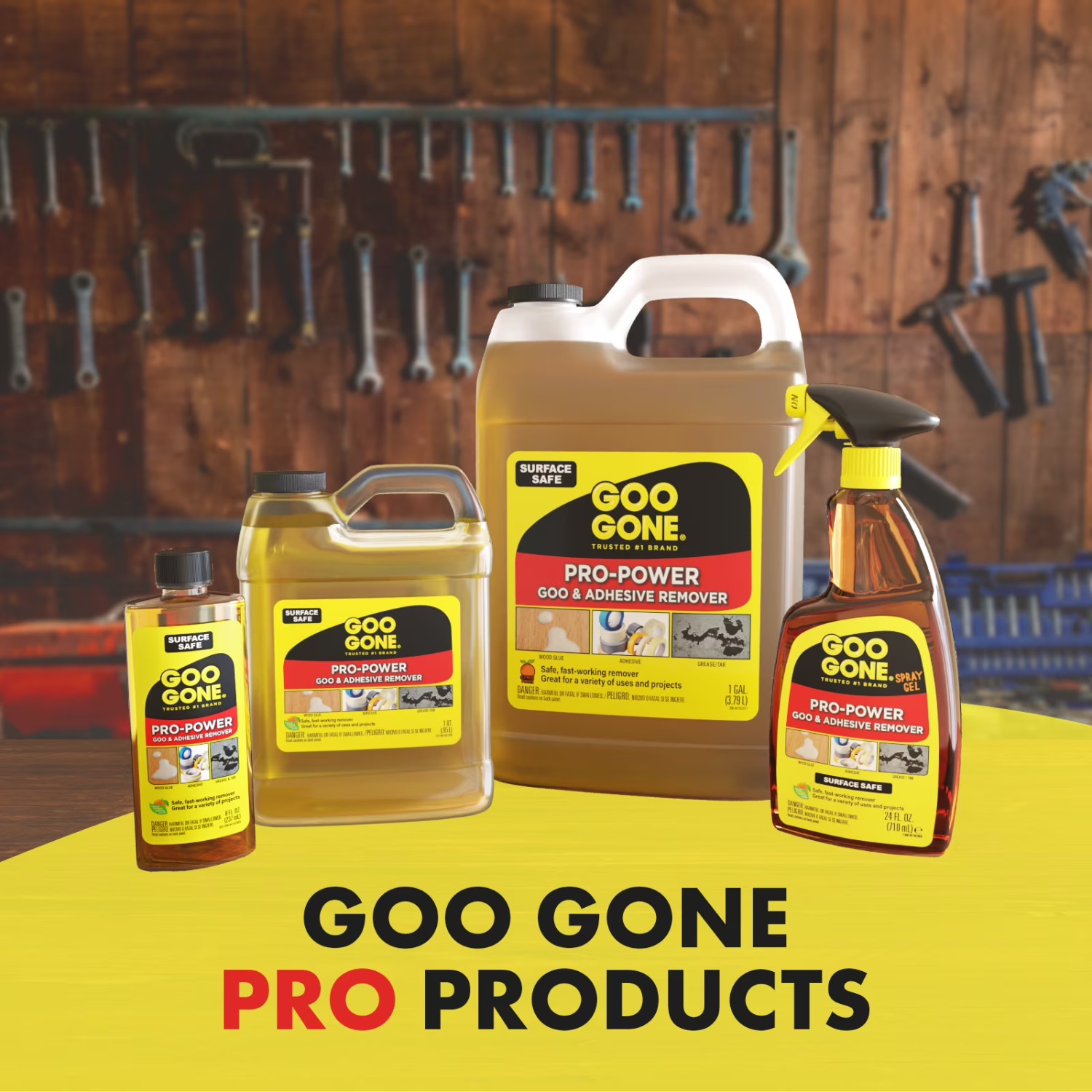 Goo Gone Pro-Power Goo & Adhesive Remover Pump Spray, Citrus-Based, 16 oz