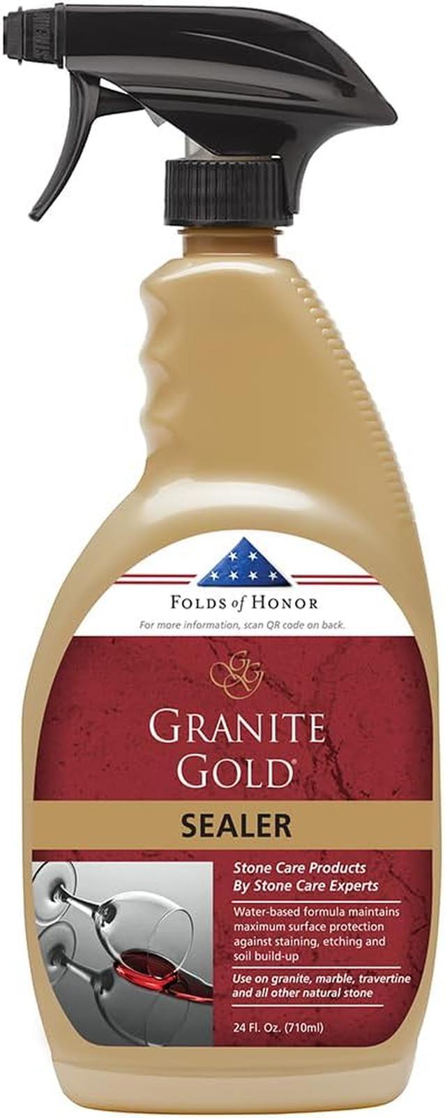 Daily Cleaner Spray 3-Pack with Sealer Spray 1-Pack for Granite, Marble, Travert