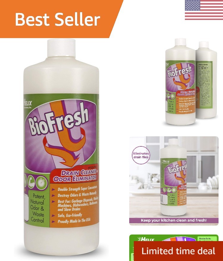 32oz Unscented Enzyme Drain Cleaner – Powerful and Safe for All Plumbing Systems