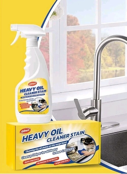 Gihen Heavy Oil Cleaner 500 mL Stain Spray for Grease on Stovetops and Ranges