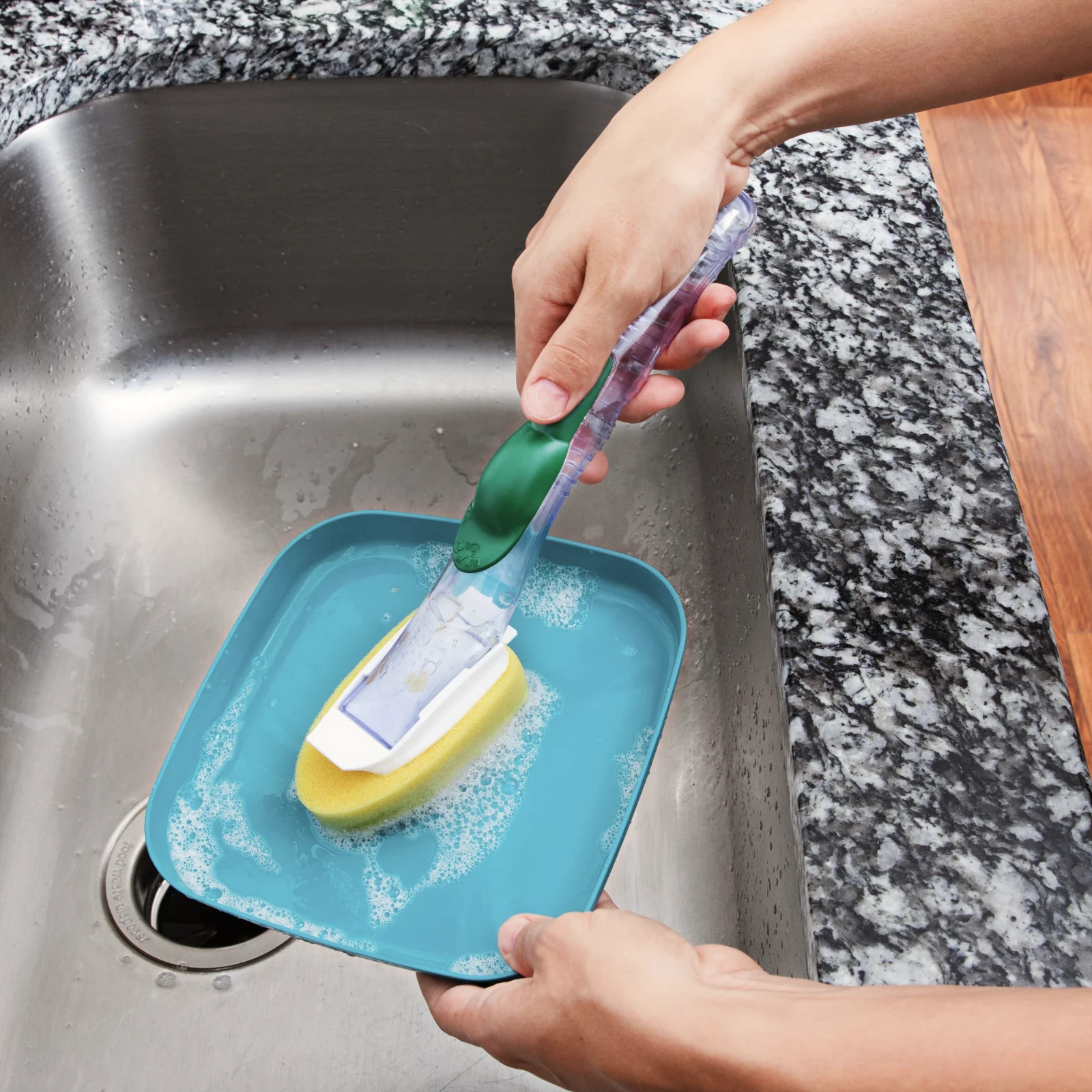 New Case of (6) Libman Soap Dispensing Scrubbing Dish Wand