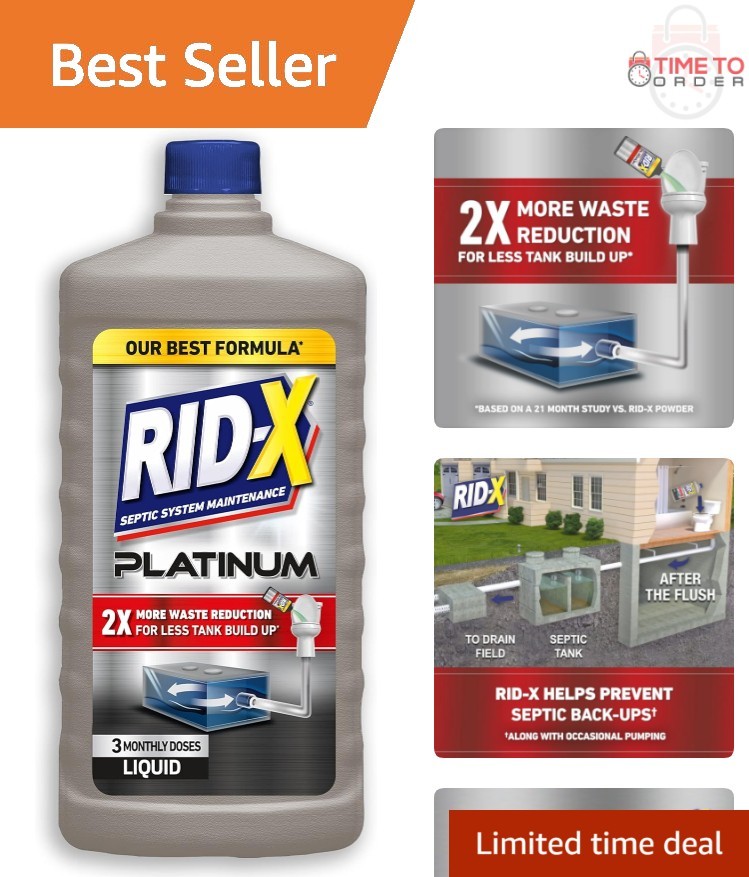 Septic Tank Treatment Liquid 3 Supply Natural Waste Breaks Down