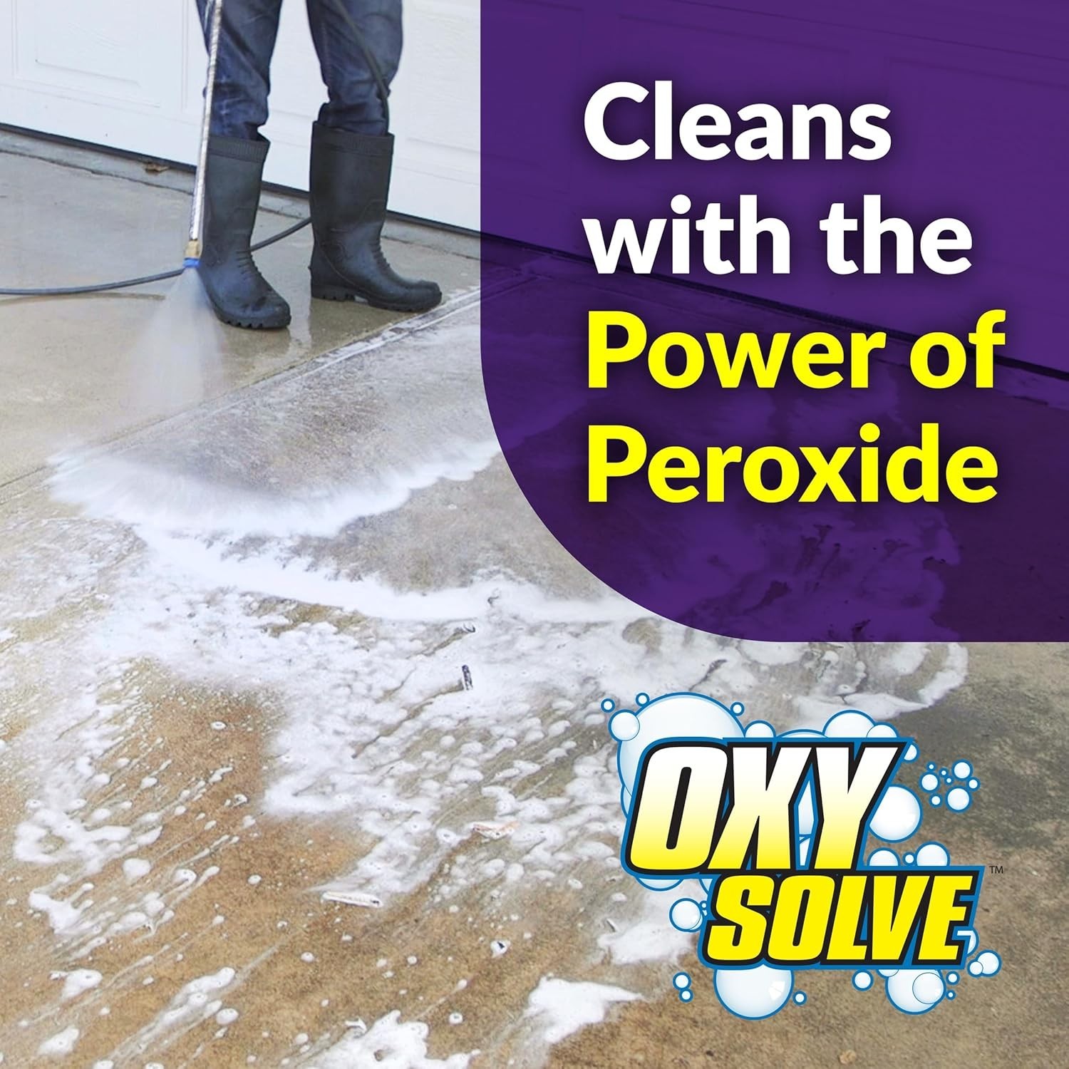 Biodegradable Oxy Solve Pressure Washer Cleaner – 128 Fl. Oz., Effective & Safe