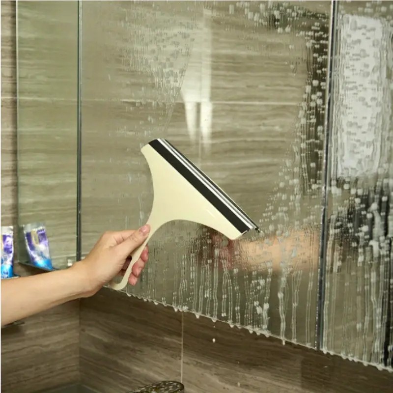Glass Window Wiper Cleaner Bathroom Squeegee Car Mirror Scrub Cleaning Tool