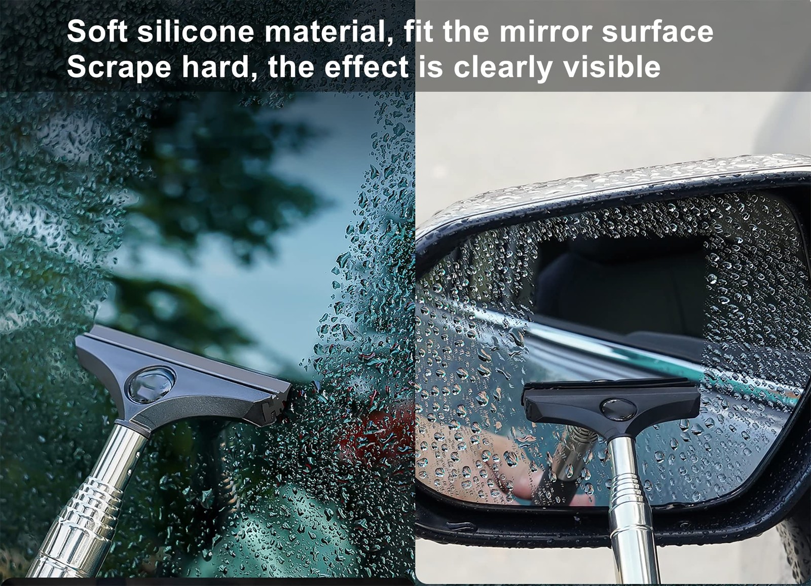 Car Rearview Mirror Wiper 2 pack Universal Automotive Car Accessories Telesco…