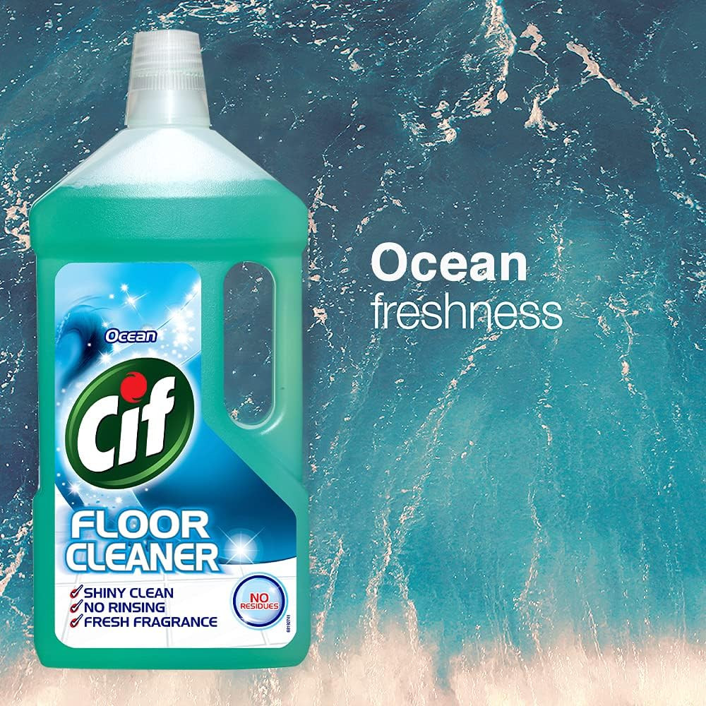 Ocean Multipurpose Floor Cleaner with Shiny Clean & Fresh Fragrance 950Ml (Pack
