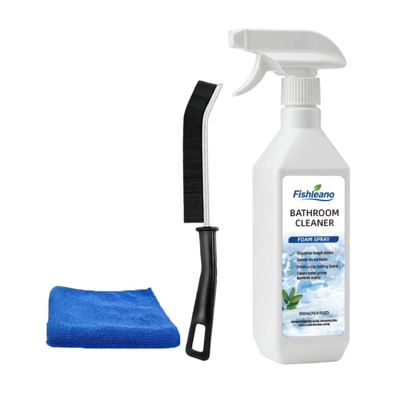 Bathroom Cleaner Foam Spray 500ml,Scale Remover Bathroom Cleaner For Tiles,Glass