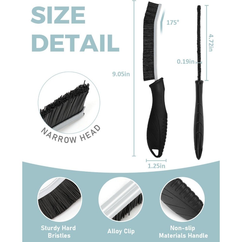 Crevice Cleaning Brush – Grout Scrub Brush, House Cleaning Supplies, Gap