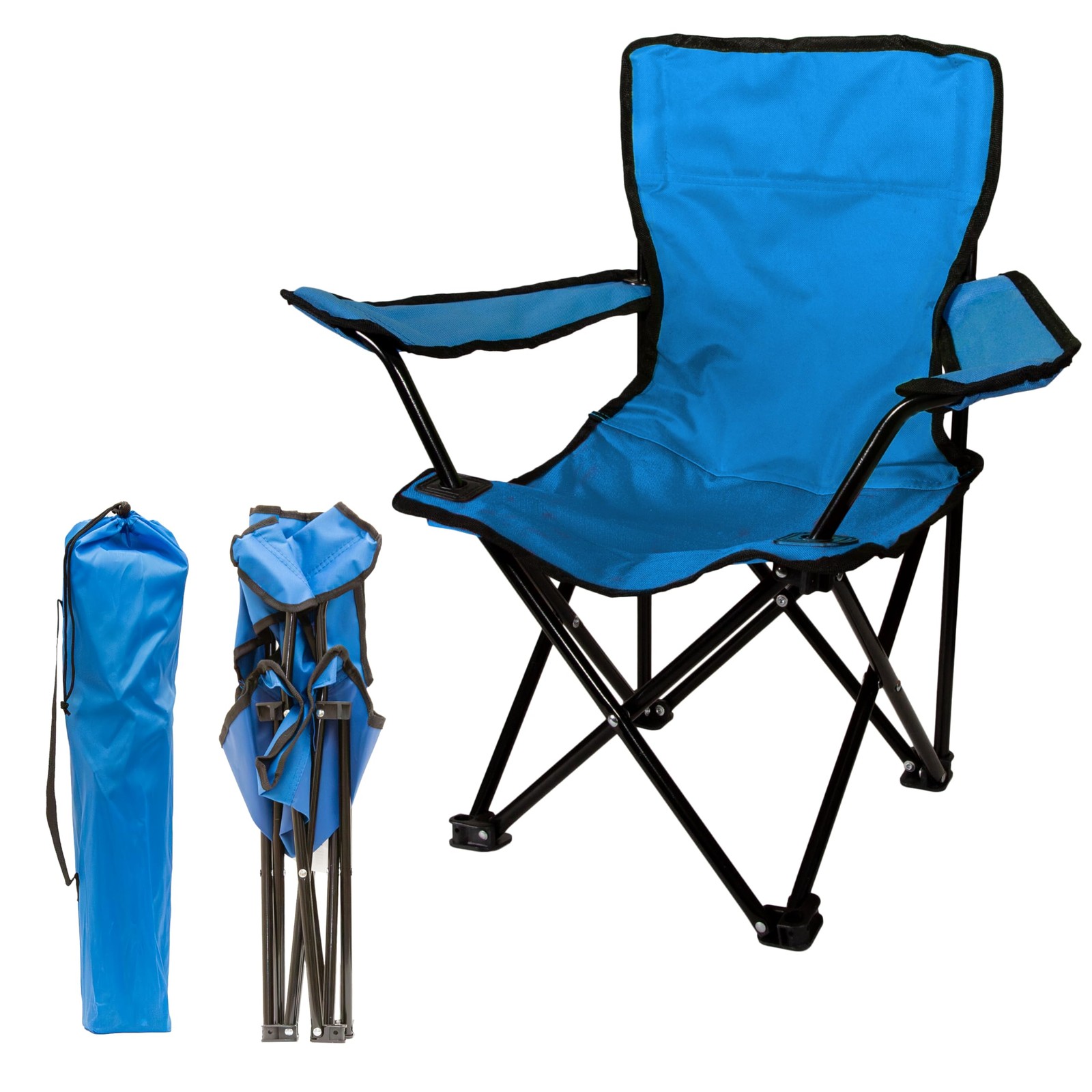 – Folding Chair, 100 lbs. Weight Capacity – Sapphire Blue