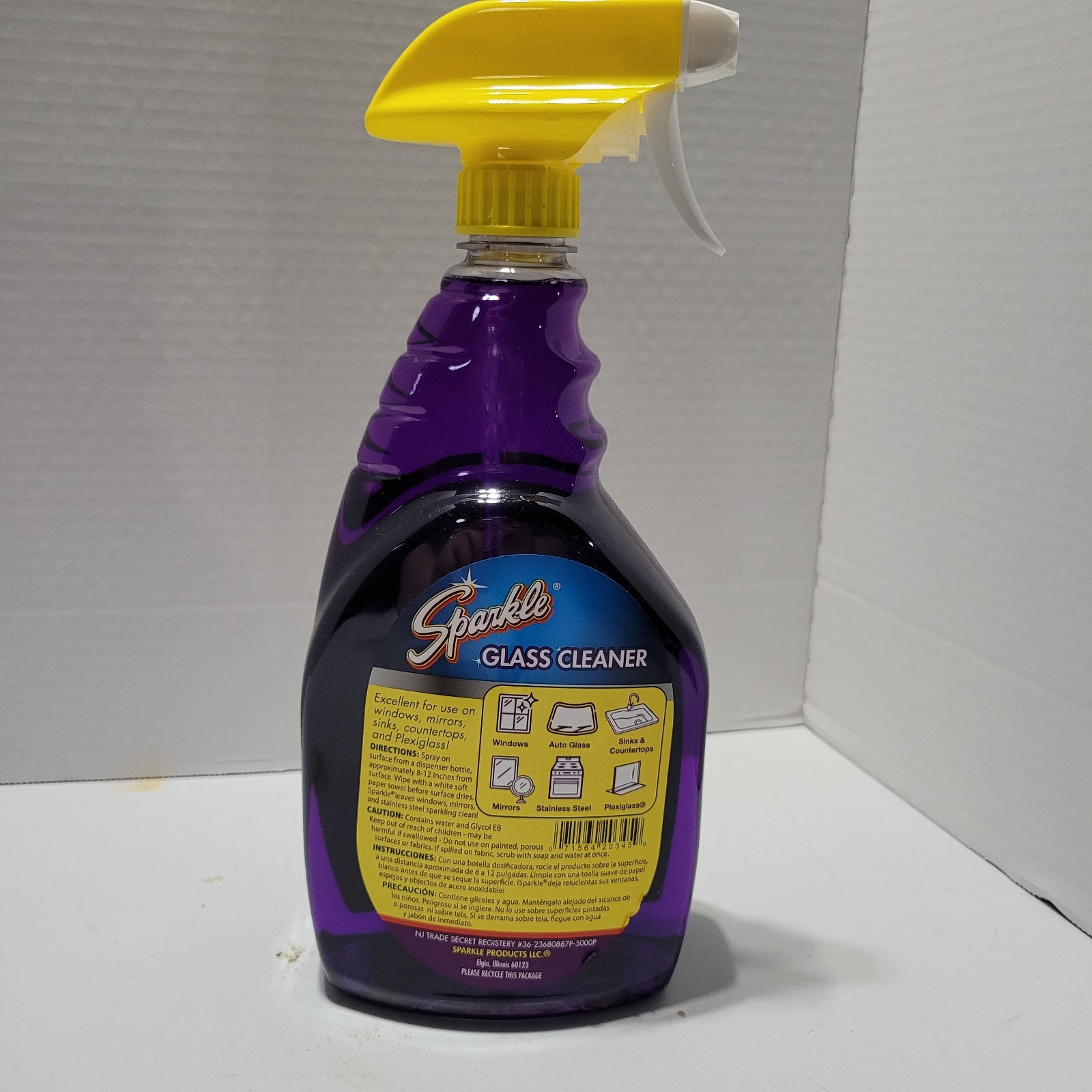 Glass Cleaner, Ammonia-Free Streak-Free Formula, 33.8 fl oz Spray Bottle NEW
