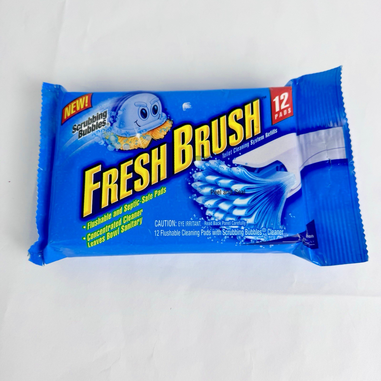 New Scrubbing Bubbles Fresh Brush Toilet Cleaning System Refills 12 Pads