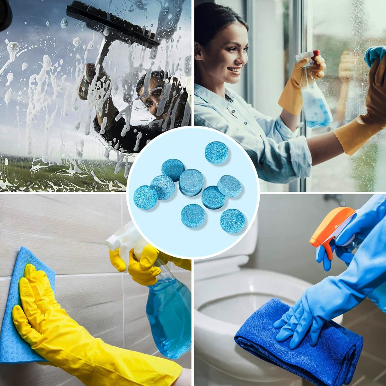 Sukh Car Windshield Washer Tablets – Washer Fluid Tablets Glass Cleaner Concentr