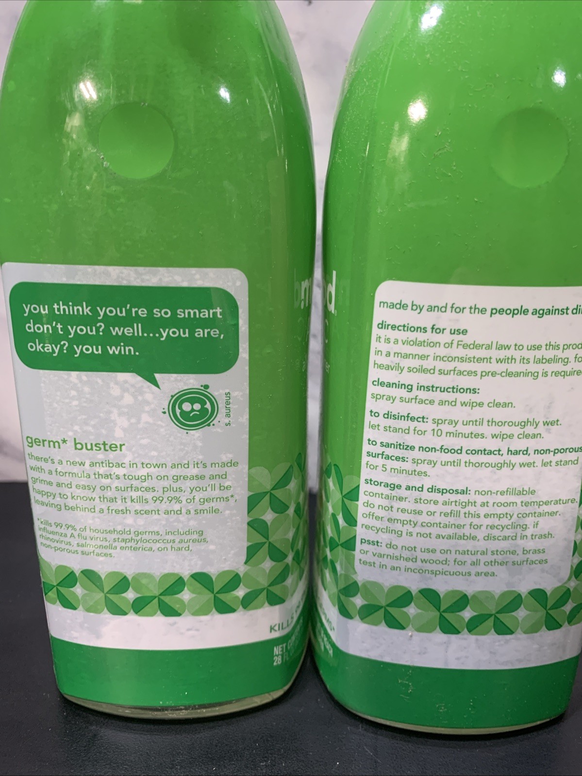 Method Bamboo Scent All Purpose Cleaner +28+oz.+Liquid 2 Pack