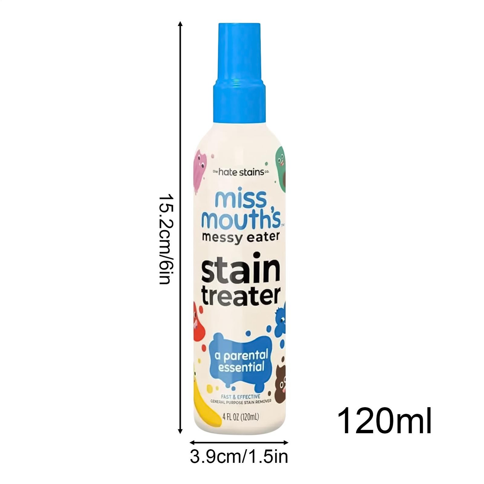Miss Mouth’s HATE STAINS CO Stain Remover For Clothes – 4oz Newborn & Baby