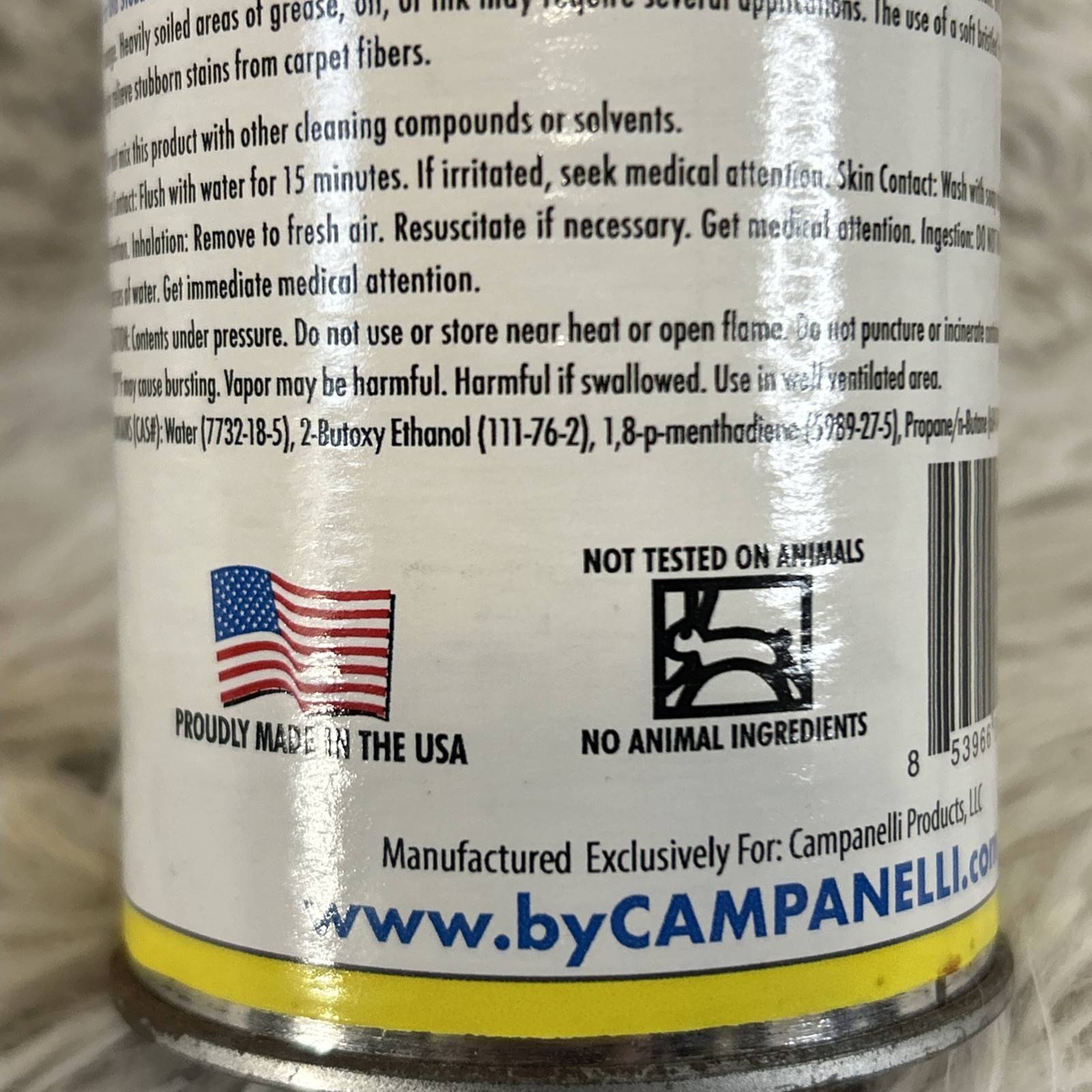 2 Campanelli Professional Formula Stain Remover Point & Spray 15 oz Pet Odors