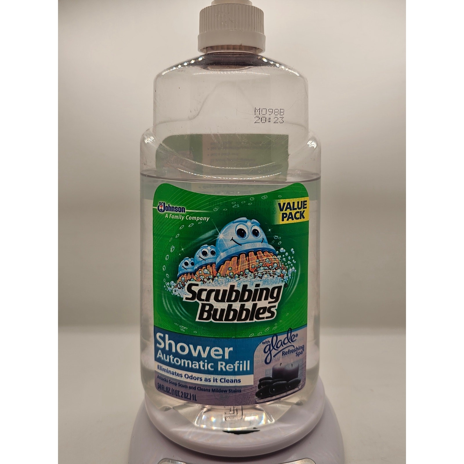 USED Scrubbing Bubbles Automatic Shower Cleaner Refill Glade Refreshing 34oz HTF