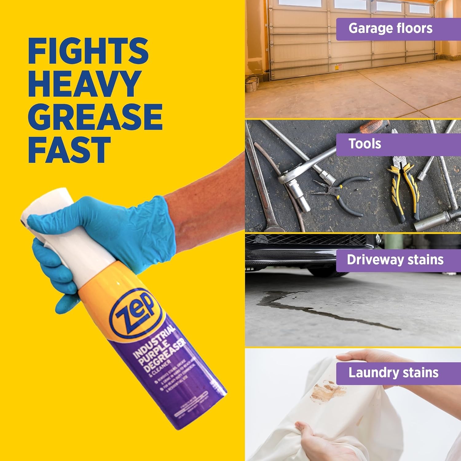 Zep Industrial Purple Degreaser & Cleaner Flarisol – 16 oz. – R42320 – Effecti