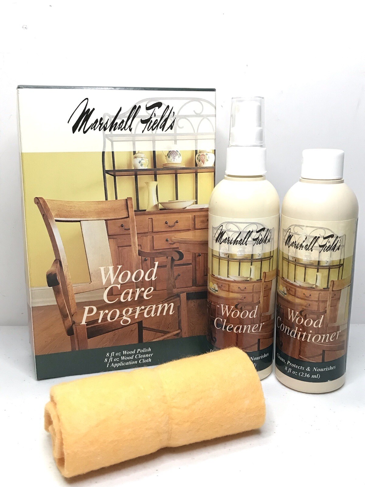 NEW Wood Care Program Kit: 8 fl.oz. Polish, 8 fl.oz. Cleaner + Application Cloth