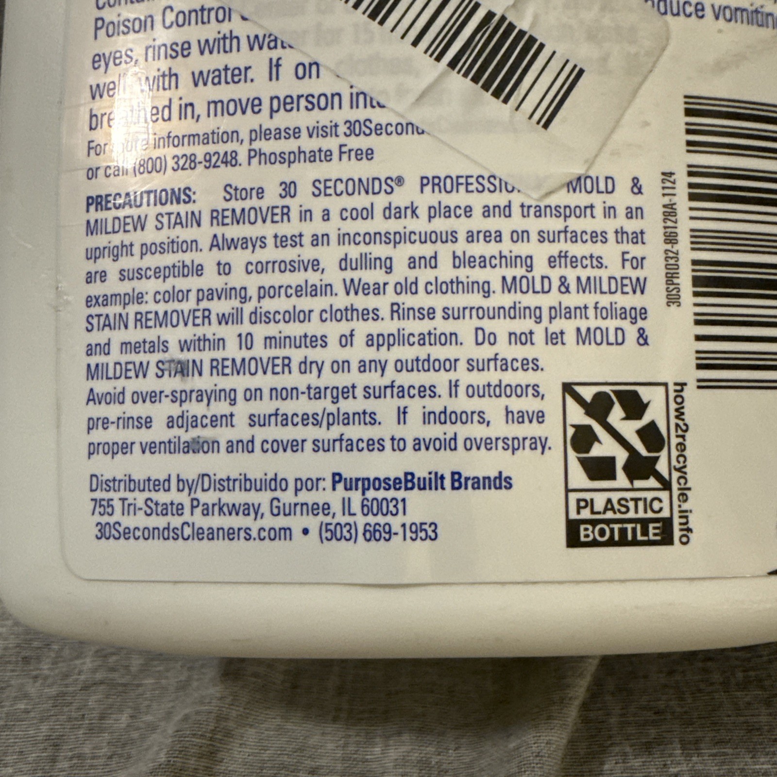 30 SECONDS Pro Mold and Mildew Stain Remover | Scrub Free | Brighter Results Ins