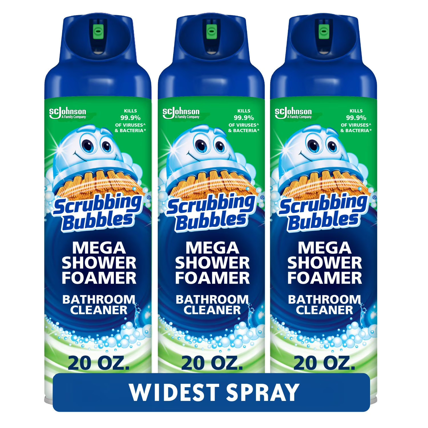 Scrubbing Bubbles Mega Shower Foamer Bathroom Cleaner 20 oz Pack of 3