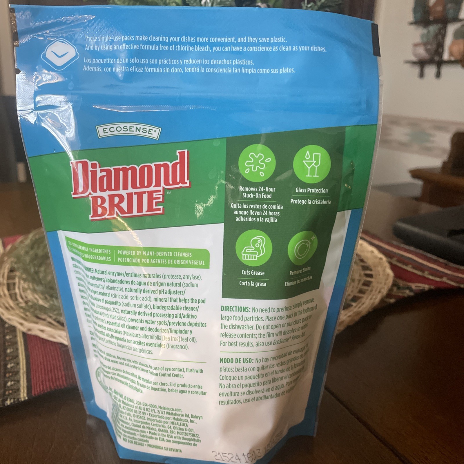 Melaleuca DIAMOND BRITE DISHWASHER DETERGENT 30 PK EA PODS Eco Sense New Sealed