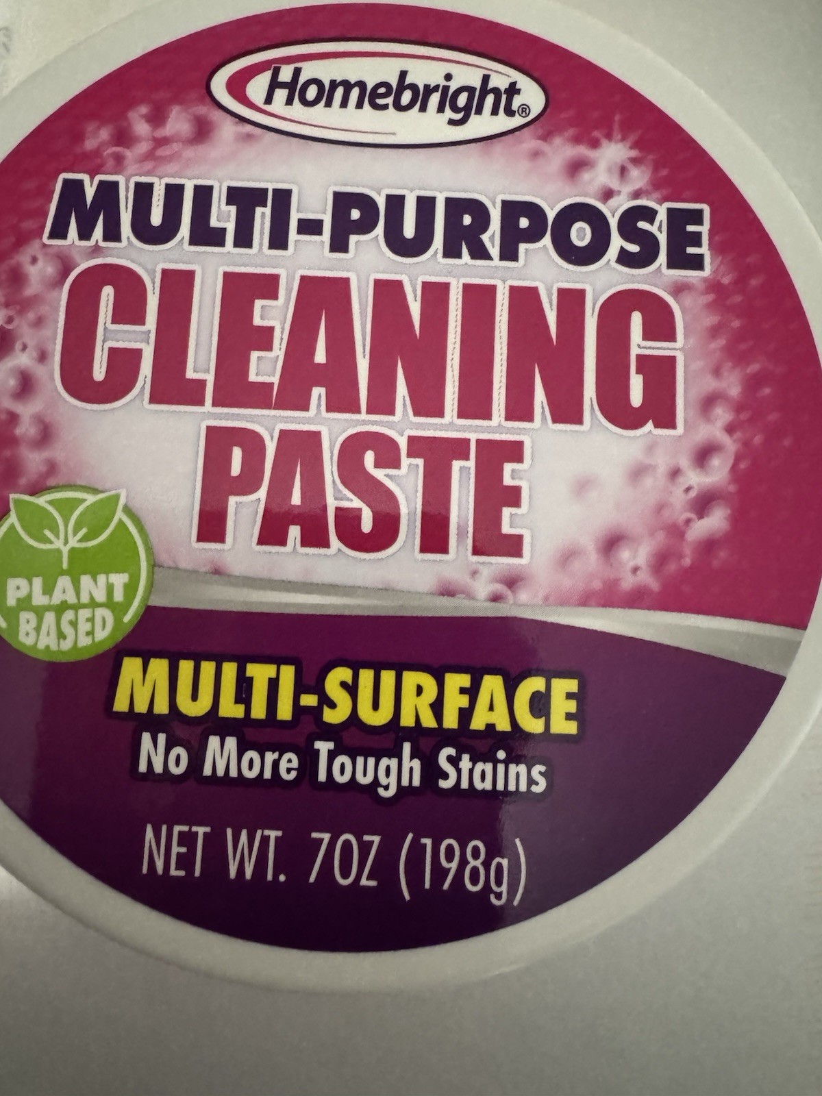 Homebright Multi-Purpose Plant-Based Cleaning Paste Multi-Surface 7 oz