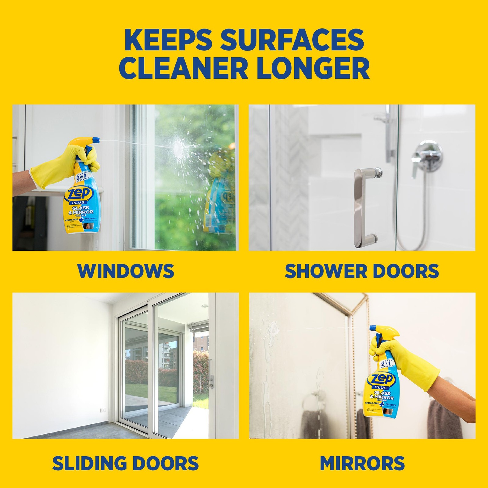 Zep Plus Glass & Mirror Cleaner – 32 oz. (Case of 12) – R53812 – Keep Your