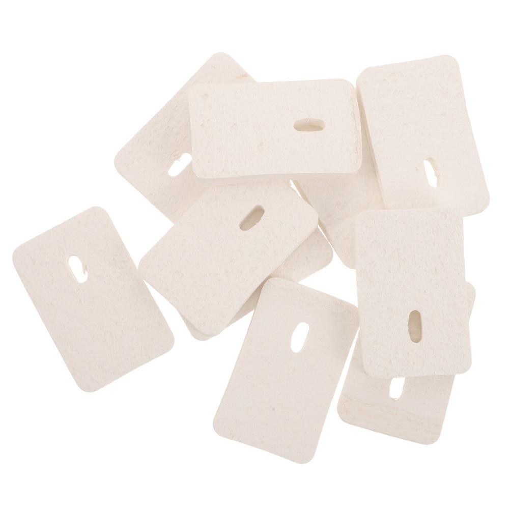 10pcs Compressed Wood Pulp Sponges, White Cleaning Sponges for Baby Bottles and