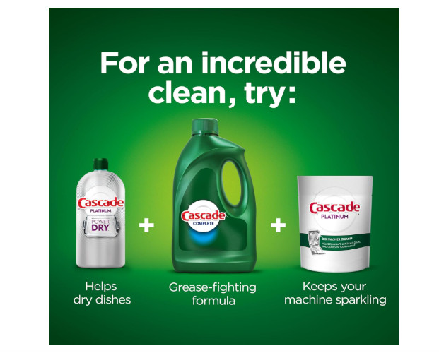 Cascade Complete Dishwasher Detergent Liquid Gel, Dish Detergent Dishwasher Soap