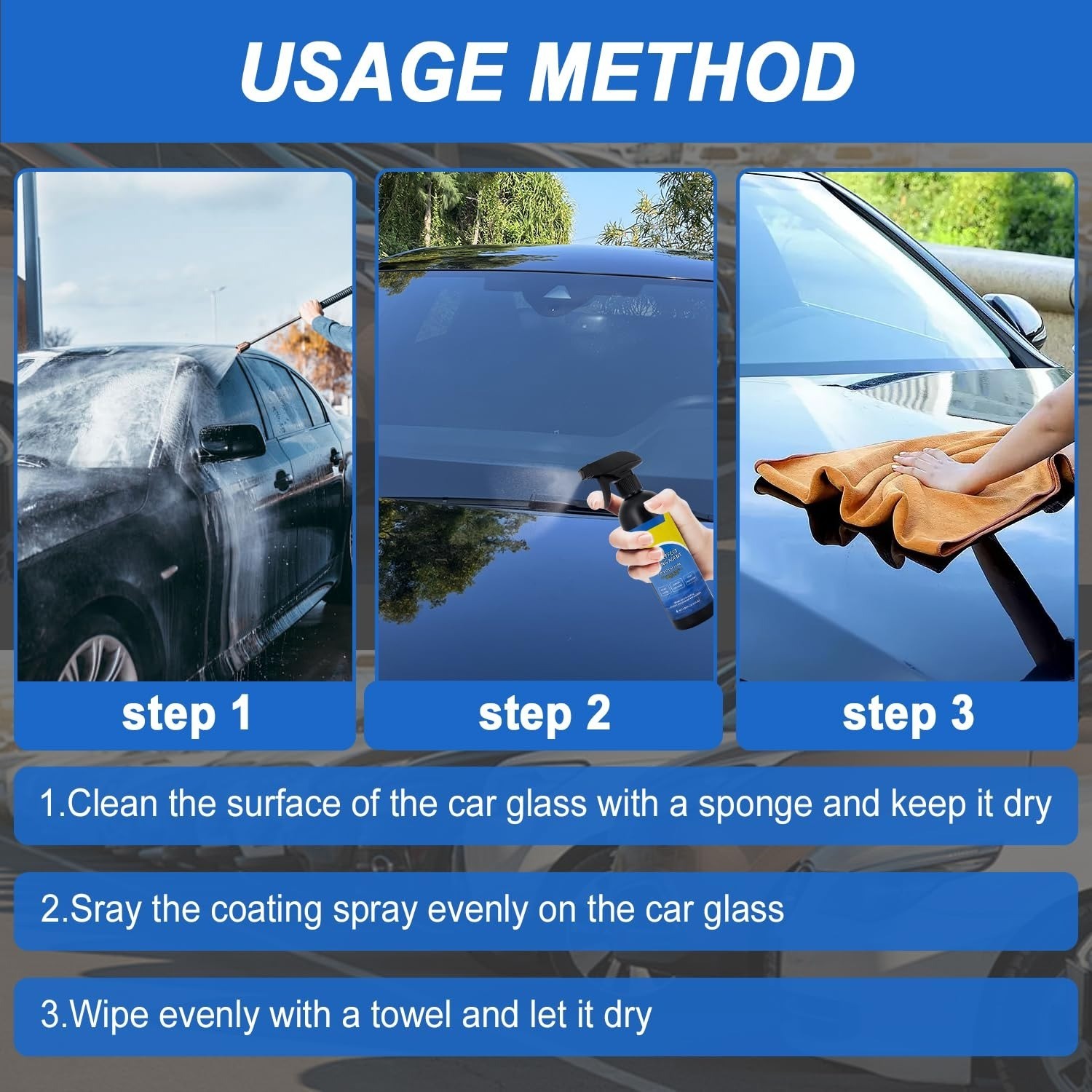 HIXO Car Coating Spray 16.9oz – Quick Effect Waterless Wash