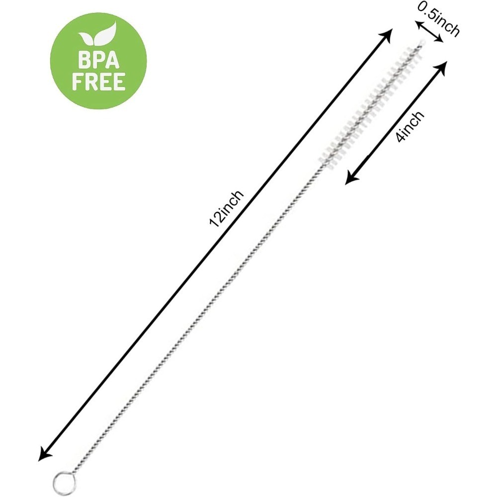 Reusable Extra Long Straw Cleaner Brush for 40oz 30oz 20oz Tumbler Mug Wide